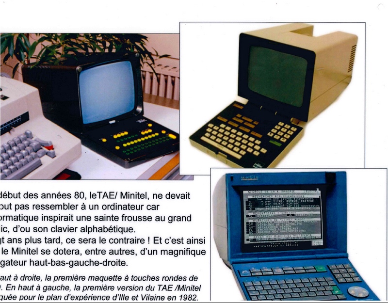 Le Muse ALCATEL du Minitel  ILLKIRCH: Les claviers des Minitels